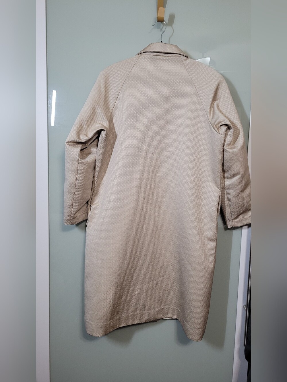 Beige Women's Single-Breasted Trench Coat - Picture 2 of 10